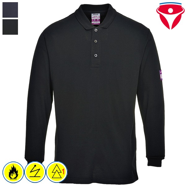 PortWest FR10 flammhemmendes, antistatisches Polo-Shirt