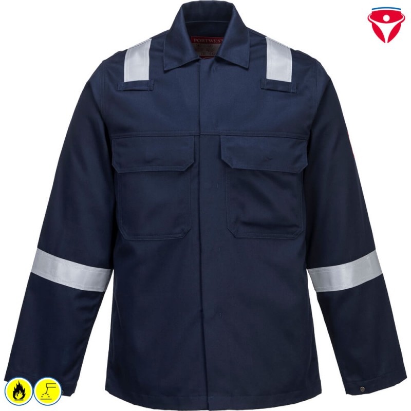 PortWest BZ13 BizWeld IONA Schweisser Jacke mit Reflexstreifen