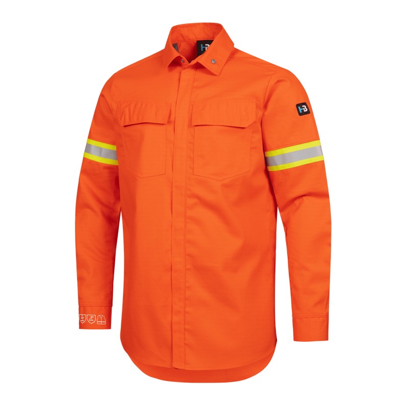 HB Iron Pro MultiNorm Hemd 4fach zertifiziert mit Reflexstreifen