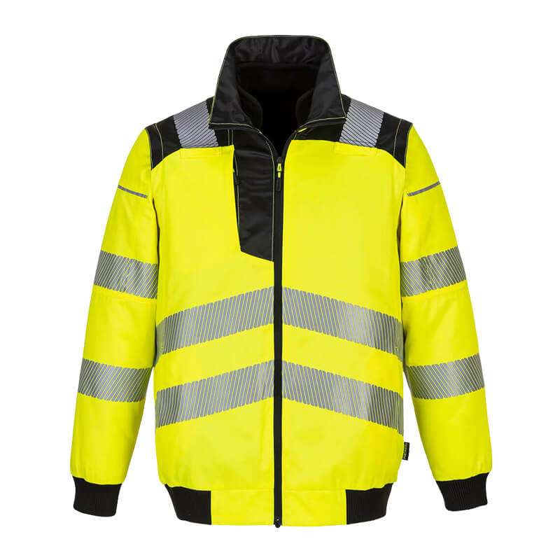 PortWest PW302 Warnschutz Pilotjacke in mit Fleeceweste