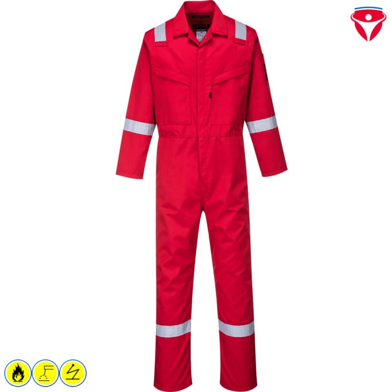 PortWest AF50 AraFlame Platinum Overall | leichte Flammschutzkleidung