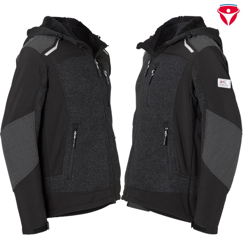 Kübler Strickjacke 1741 mit Kapuze