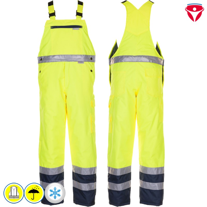 Planam Warnschutz Winter Latzhose