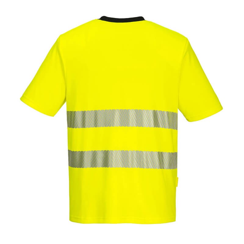 PortWest DX413 Stretch Warnschutz Kurzarm T- Shirt | DX4
