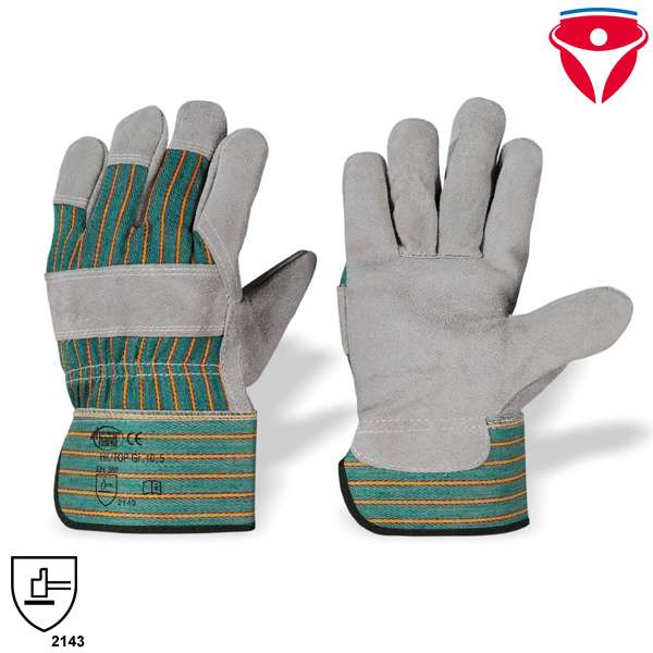 StrongHand HK - TOP Handschuhe gnstige Arbeitshandschuhe aus  Kernspaltleder nach EN 388 |