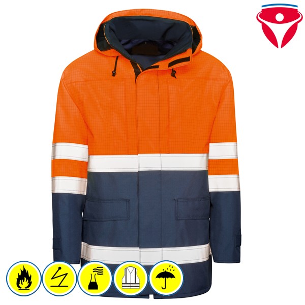 Flammhemmender Warnschutz Parka Kind Prävent