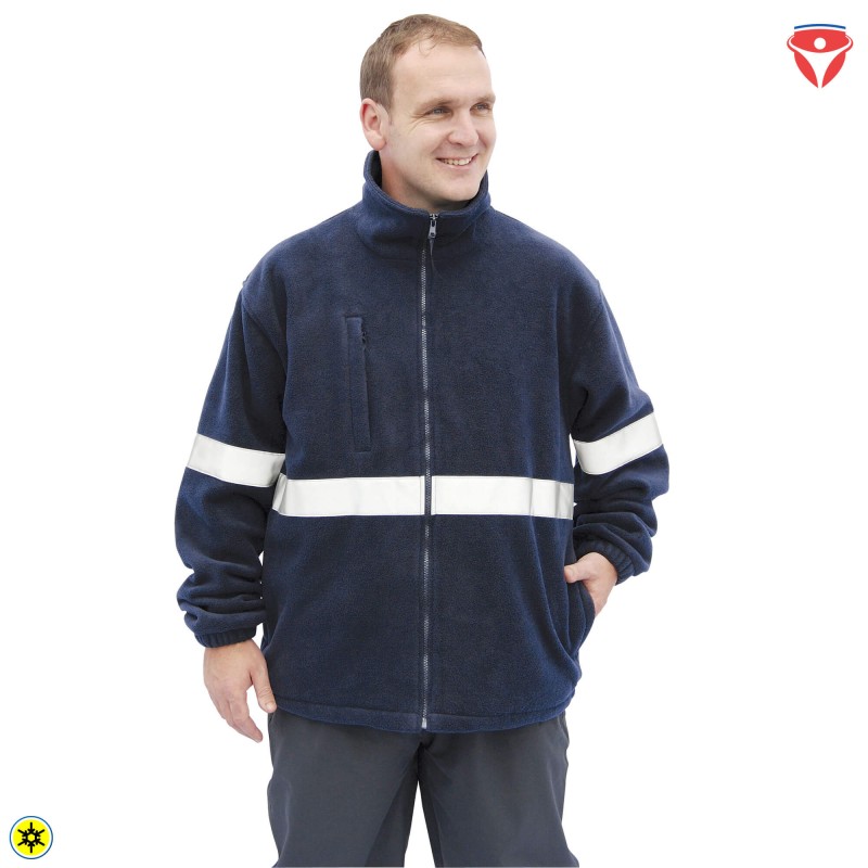 PortWest F433 Iona Lite Fleecejacke mit Reflexstreifen