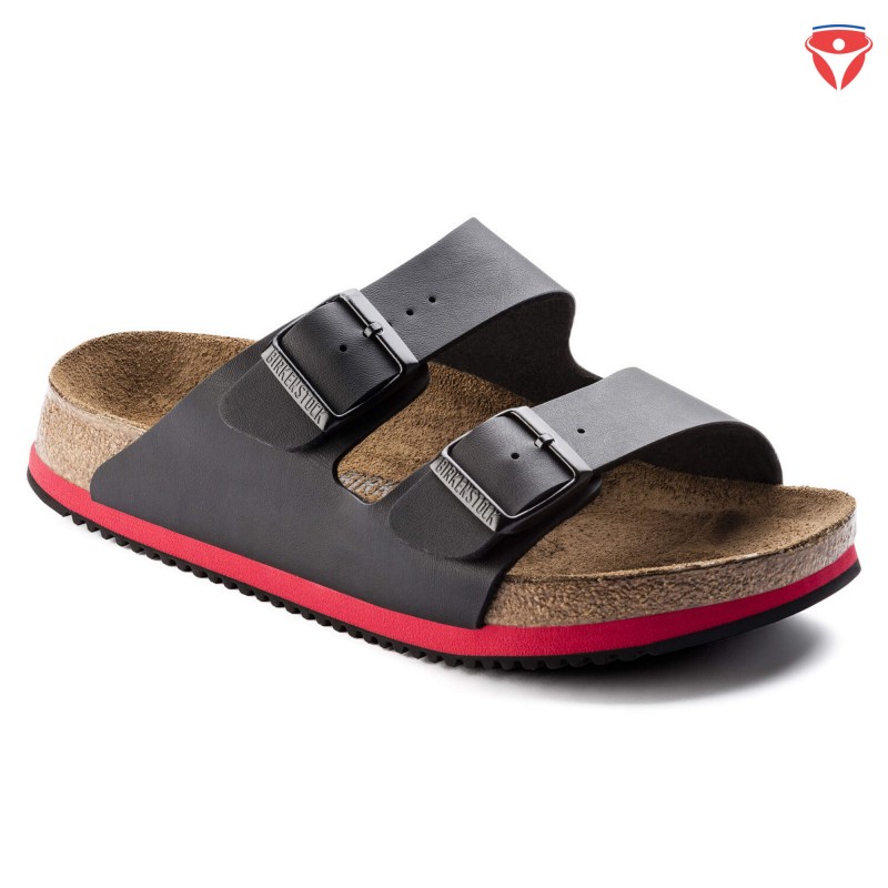 Birkenstock Arizona SL Super Grip Sandale mit Birko Flor Fussbett