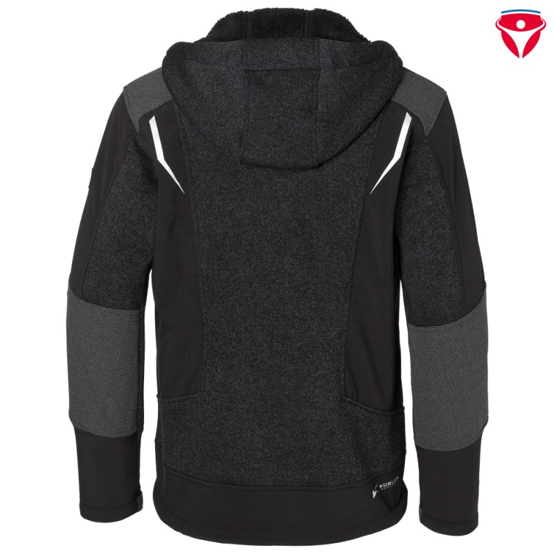 Kübler Strickjacke 1741 mit Kapuze