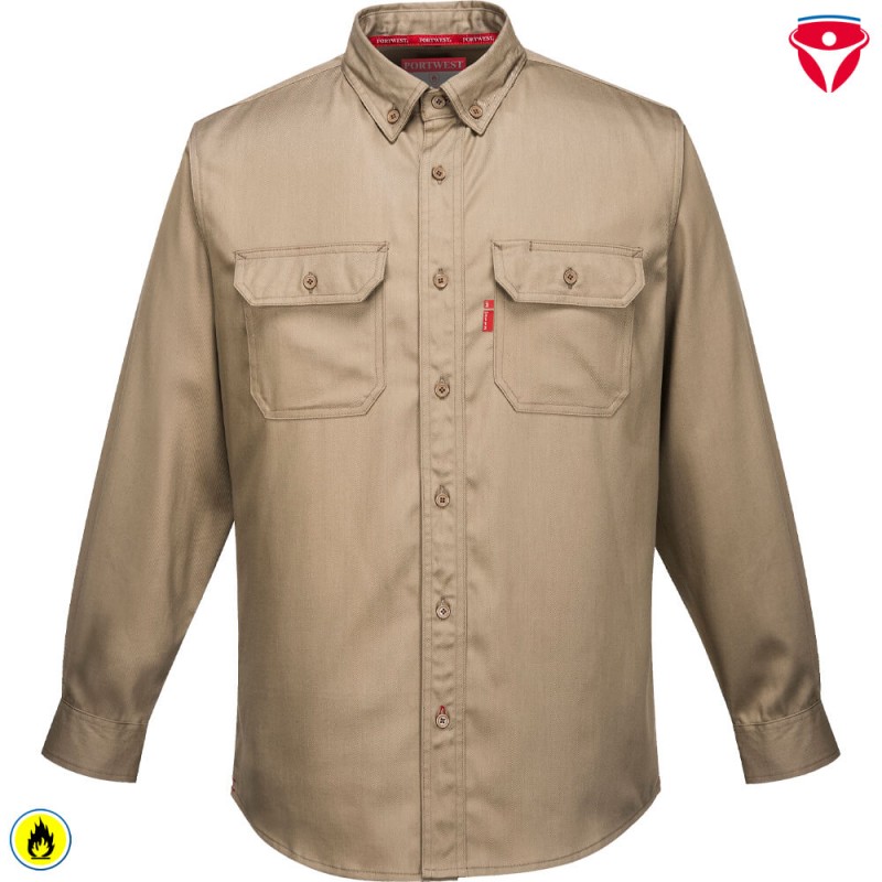 PortWest FR89 BizFlame flammhemmendes Hemd nach EN 11612