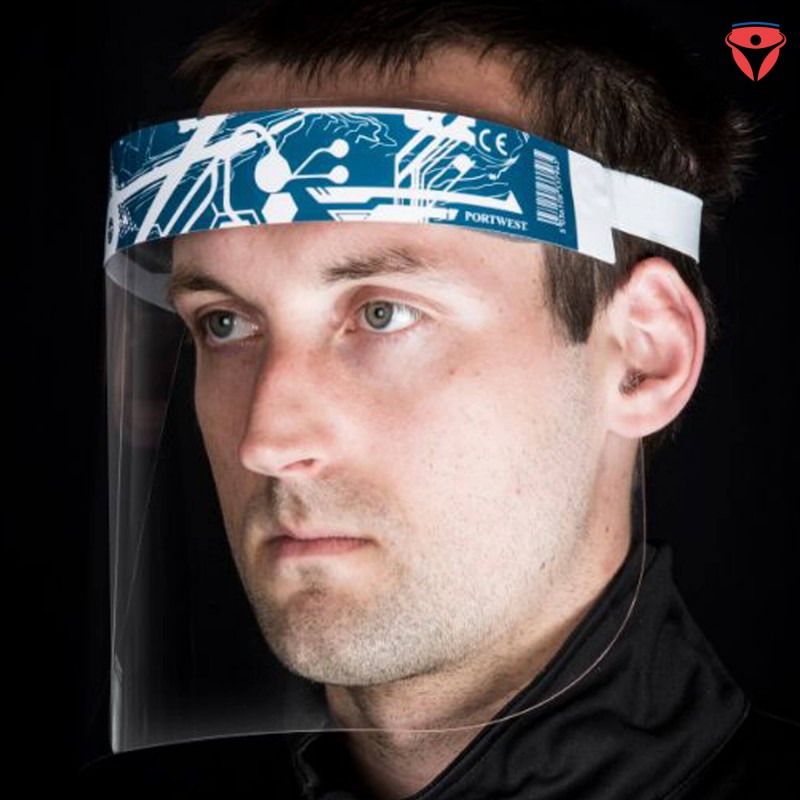 PortWest CV16 Gesichtsvisier | Gesichtsschild transparent