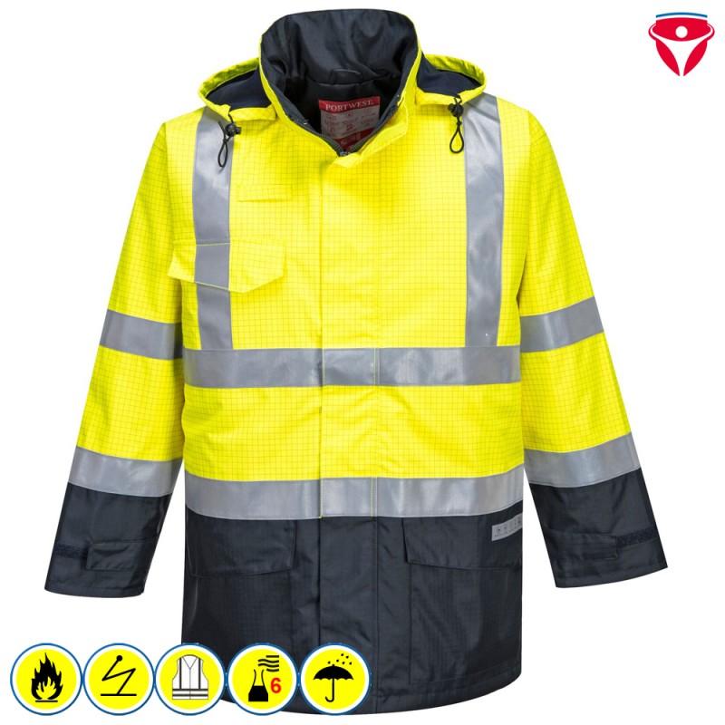 PortWest S779 MultiNorm Regen Warnschutz Jacke