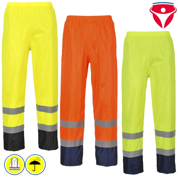 PortWest H444 günstige Warnschutz Regenhose