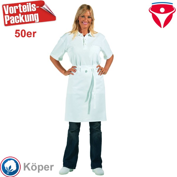 Leiber 02/542 Vorbinder 60 x 80 aus Baumwolle Köper - 50er Pack