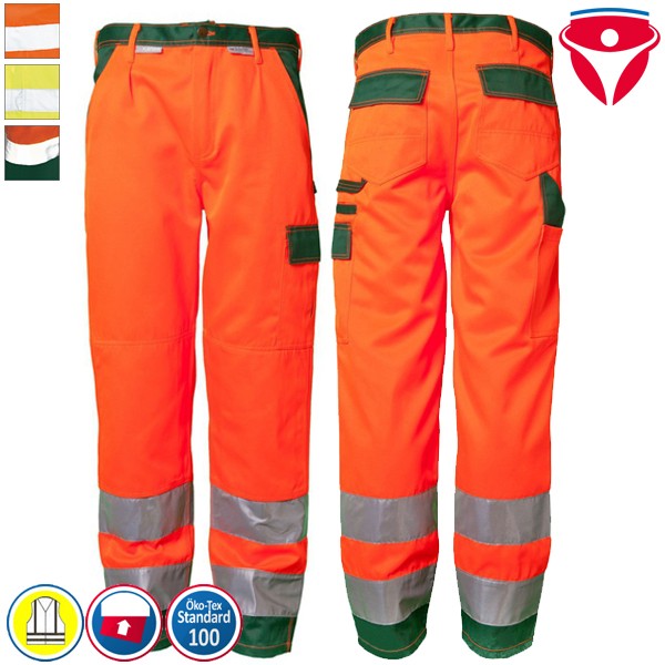 Planam Warnschutz Hose | 2-farbig