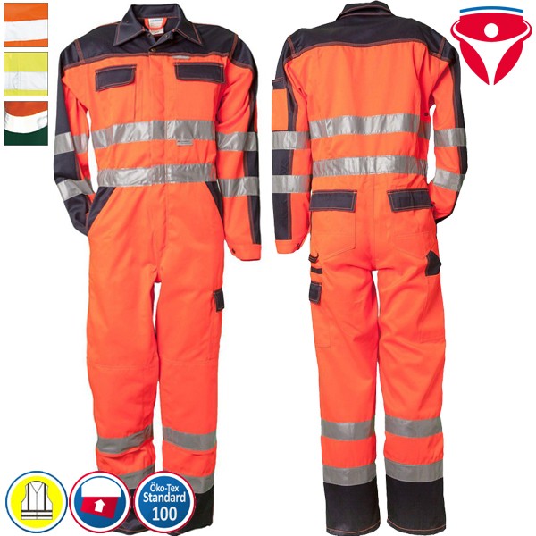 Planam Warnschutz Overall | zweifarbig