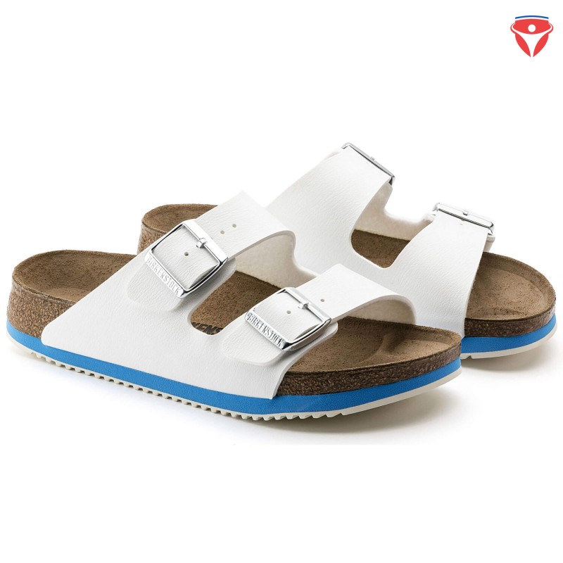 Birkenstock Arizona SL Super Grip Sandale mit Birko Flor Fussbett