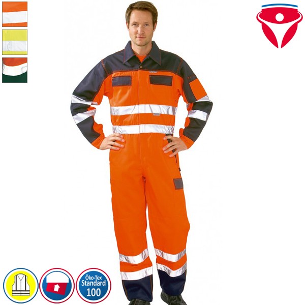 Planam Warnschutz Overall | zweifarbig