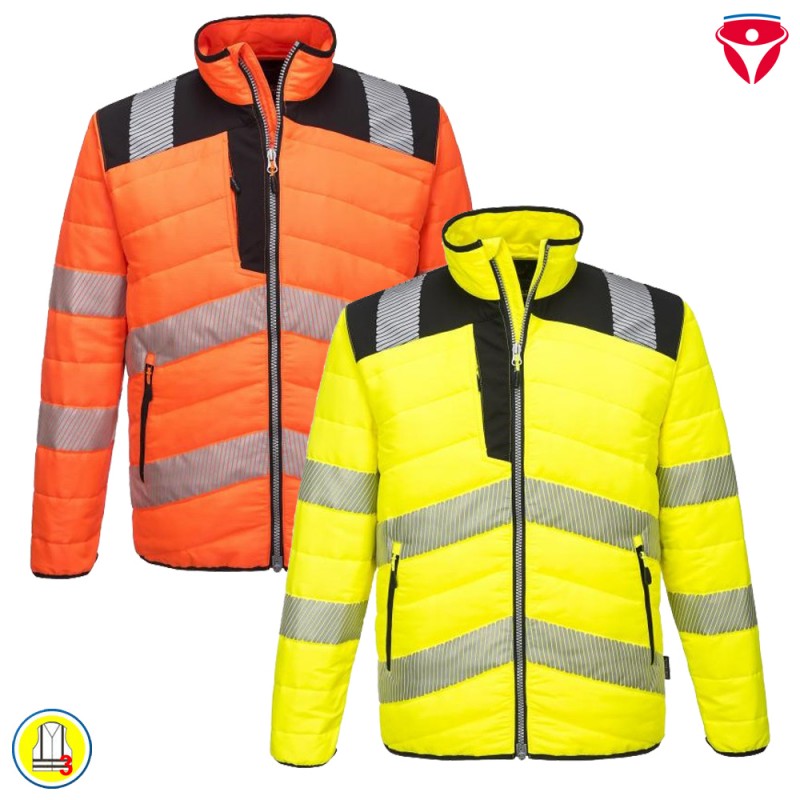 PortWest PW371 Warnschutz Steppjacke | Buffle Jacket