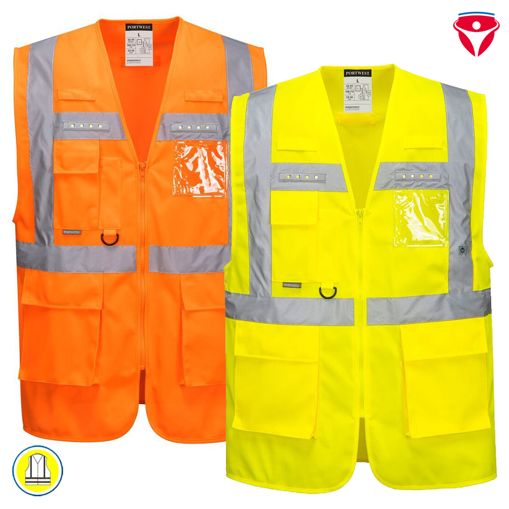 Opas Gegen Rechts Warnweste - Reflektierende Signalweste Gelb/Orange