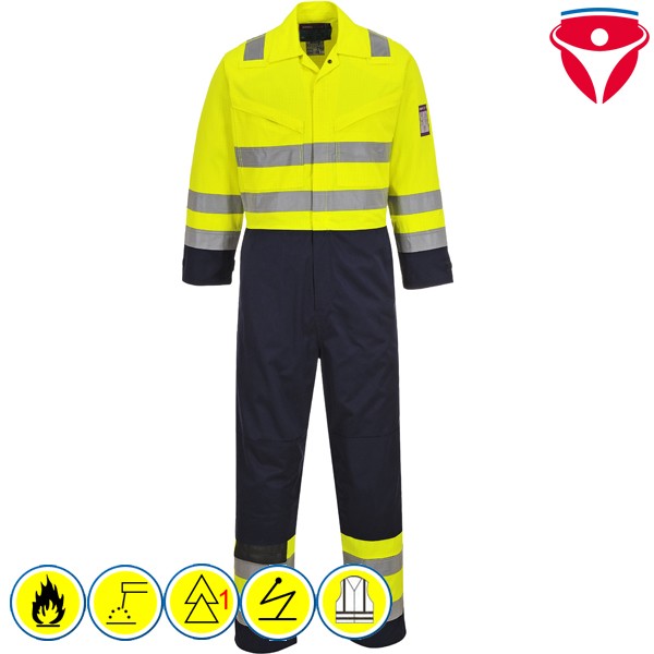 PortWest MV28 flammhemmender Warnschutz Overall