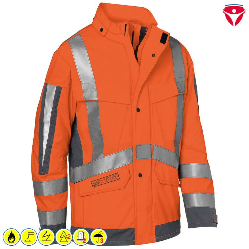Kübler Protectiq High Vis Wetterjacke arc2 Form 1395 | 7 kA