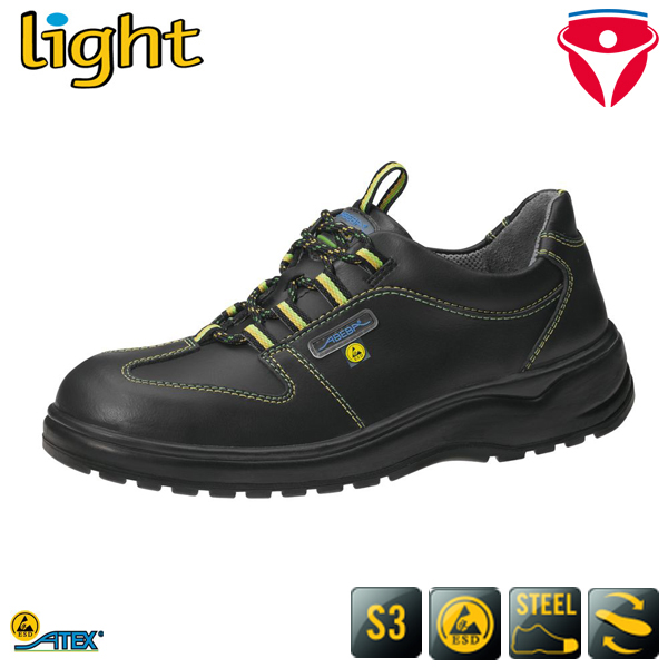 Abeba Sicherheitsschuhe Schnürschuh schwarz in ATEX Design ESD 31474 Schuhe S3 