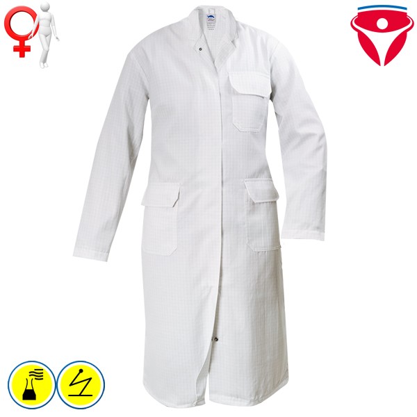 Chemikalienschutz Damenmantel HB CHEMcomfort Antistatik
