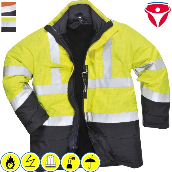 PortWest S779 MultiNorm Regen Warnschutz Jacke