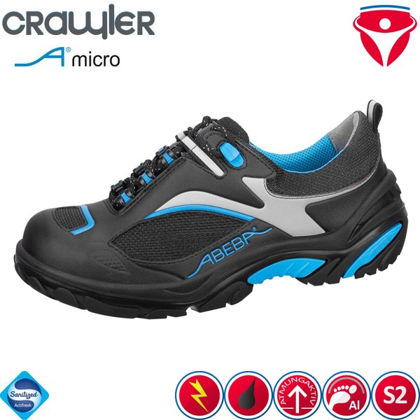 Abeba CRAWLER 4501 küchengeeignete S2 Sicherheitsschuhe aus leichter Microfaser nach HACCP