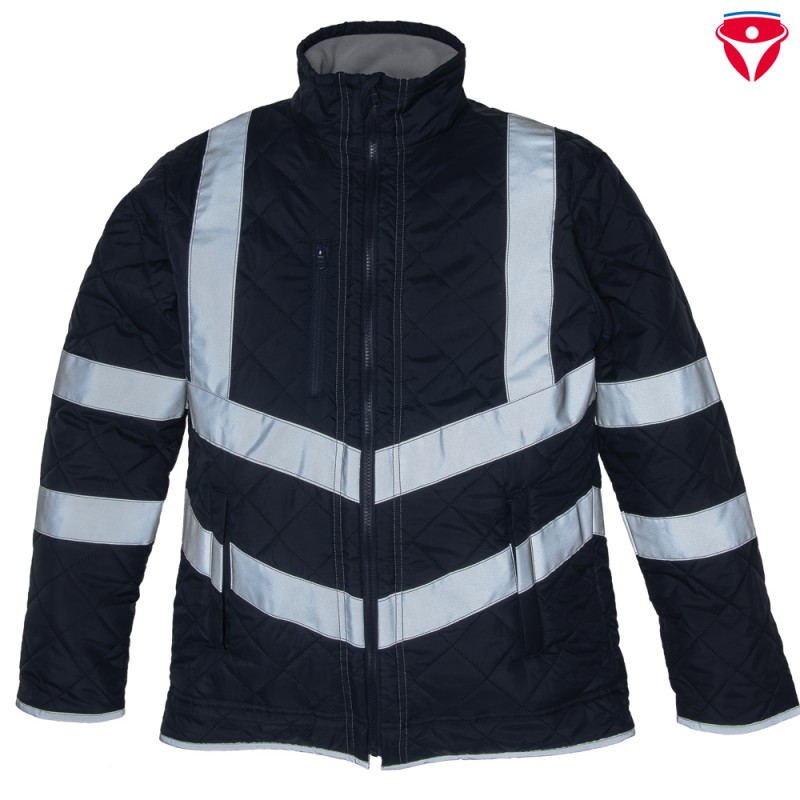 Warnschutz Steppjacke Kensington mit Fleece