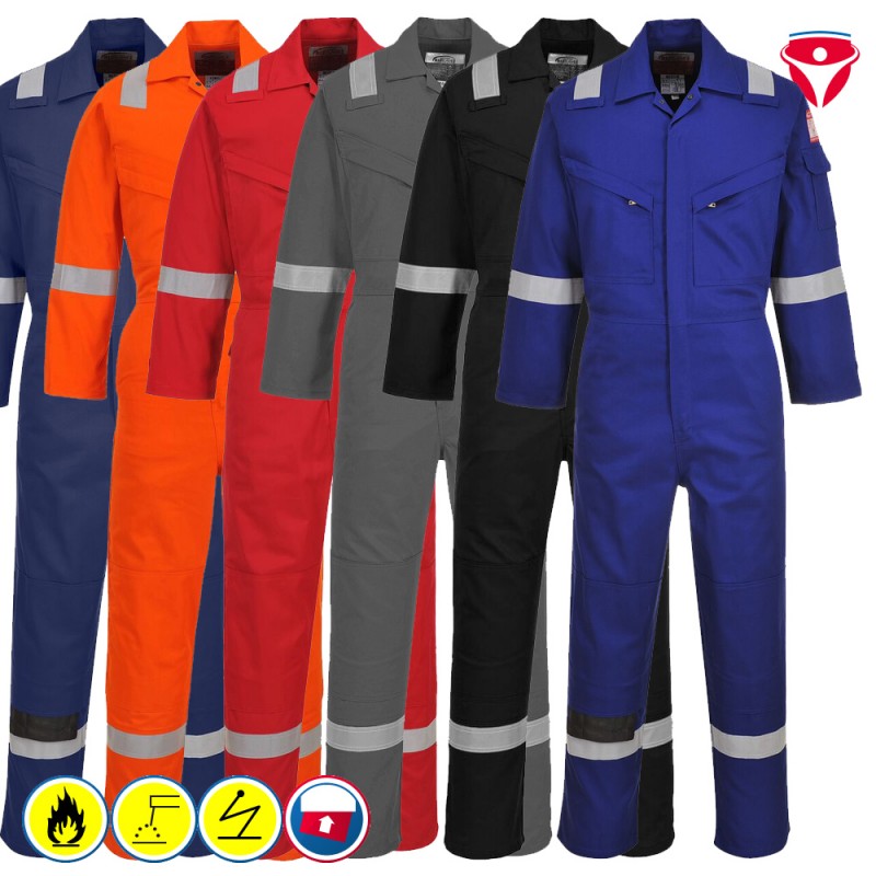 PortWest FR28 leichter, flammhemmender MultiNorm Overall