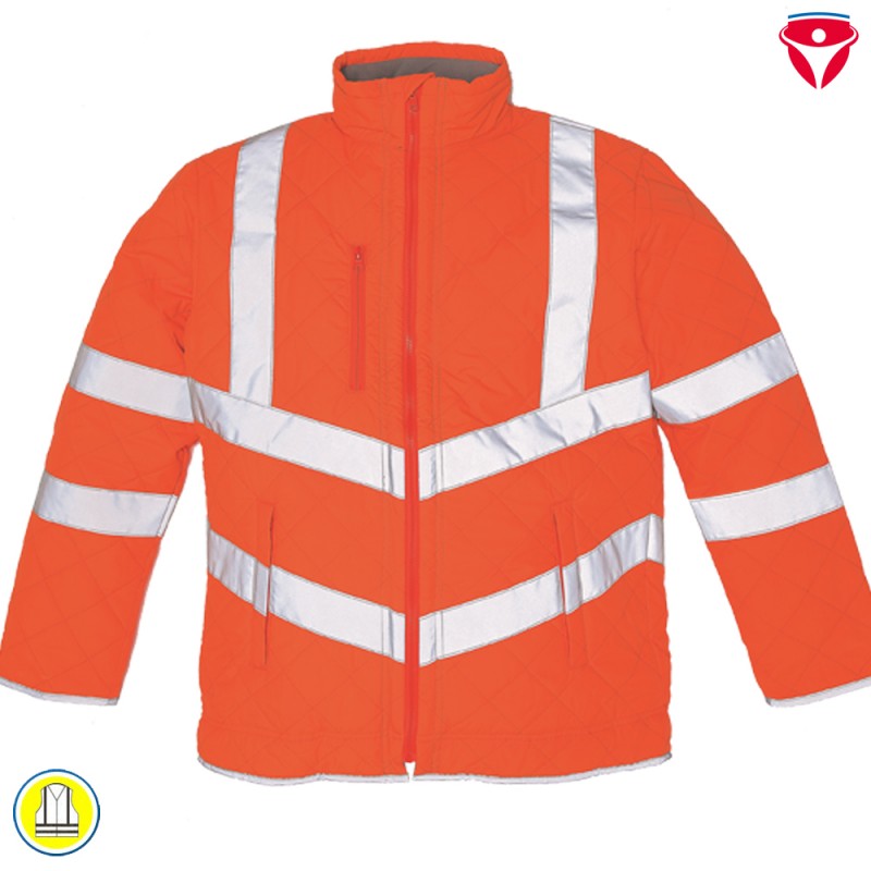 Warnschutz Steppjacke Kensington mit Fleece