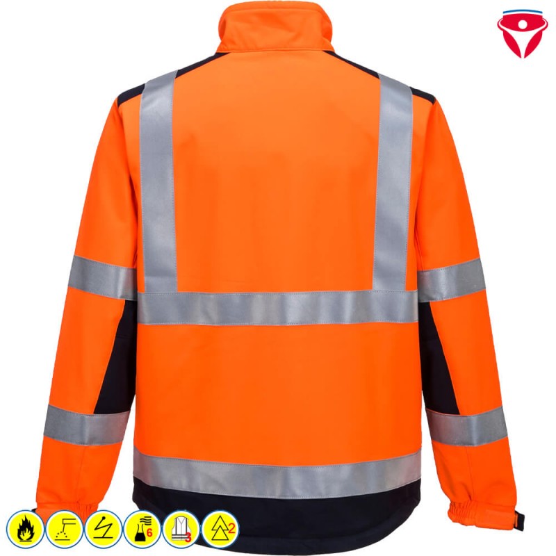 PortWest MV72 ModaFlame MultiNorm ARC Softshelljacke | Klasse 2