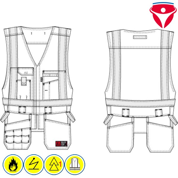 Tranemo FR Handwerker Weste 5860 81