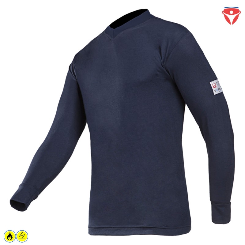 Sioen Picton flammhemmendes, antistatisches T-Shirt langarm