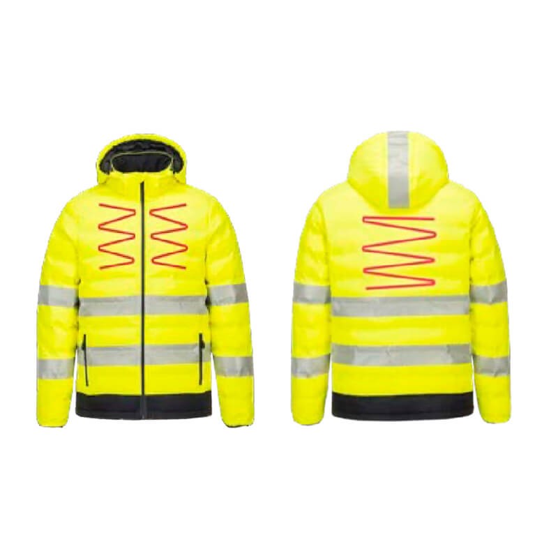 PortWest S548 beheizbare Warnschutz Jacke mit Infrarot Technologie