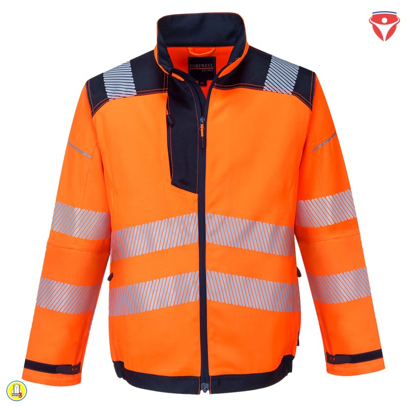 PortWest T500 Warnschutzjacke PW3 modern geschnitten