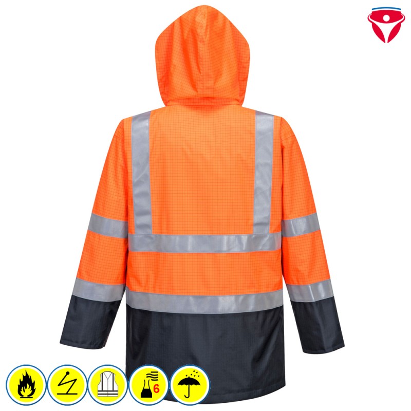 PortWest S779 MultiNorm Regen Warnschutz Jacke