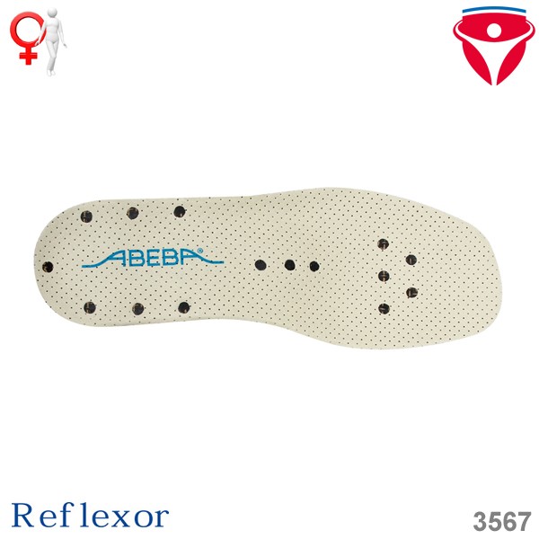 Abeba 3567 Einlegesohle für Reflexor Damen Arbeitsschuhe - weiß
