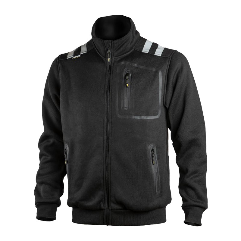 DIMEX Strickjacke mit Reflexstreifen