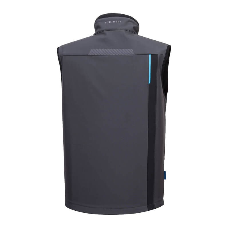 PortWest T751 SoftShell Gilet Weste mit Polar Fleece