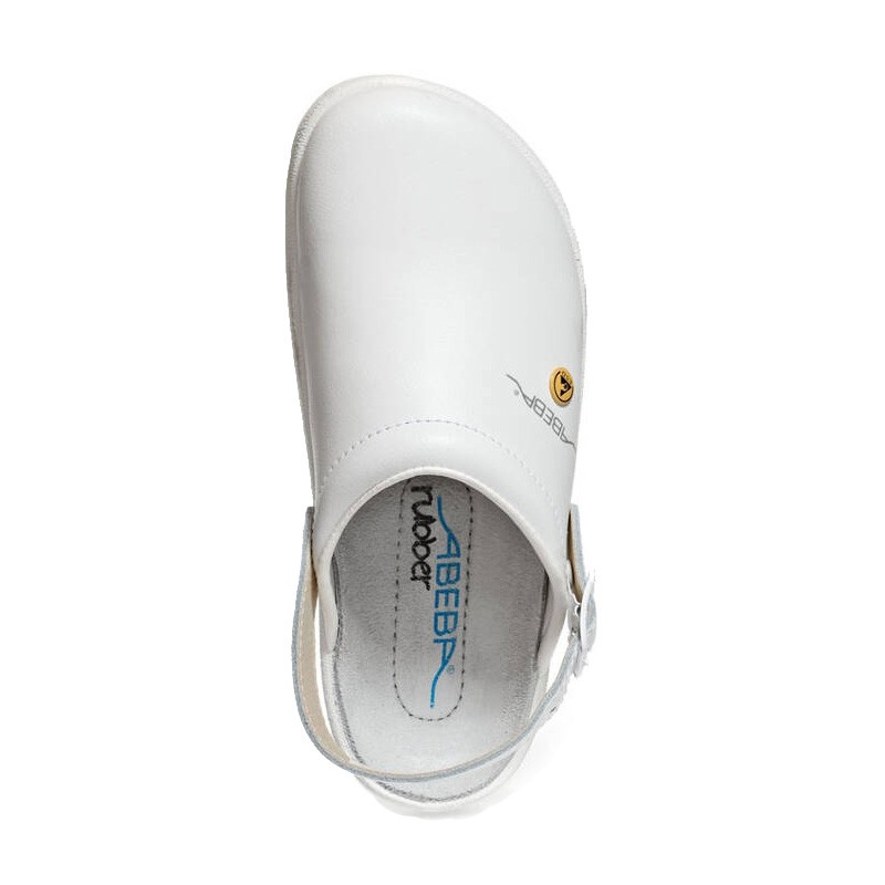 Abeba RUBBER 5200 | Clogs OB ESD, weiß