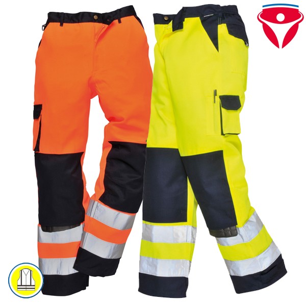 PortWest TX51 günstige Warnschutzhose Lyon