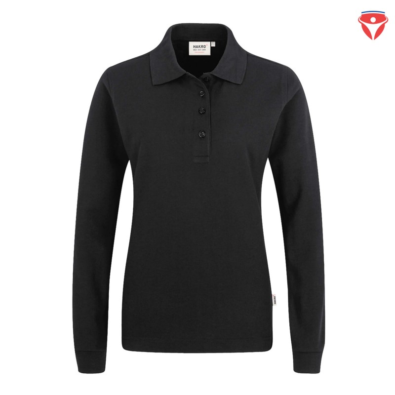Hakro 215 Damen Longsleeve-Poloshirt Mikralinar