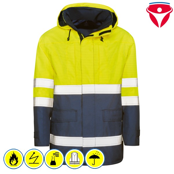 Kind Prävent MultiNorm Warnschutz Parka