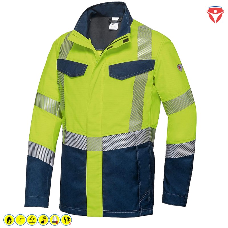 BP Multi Protect Plus 2208 Arbeitsjacke | leichte MultiNorm Warnschutzjacke