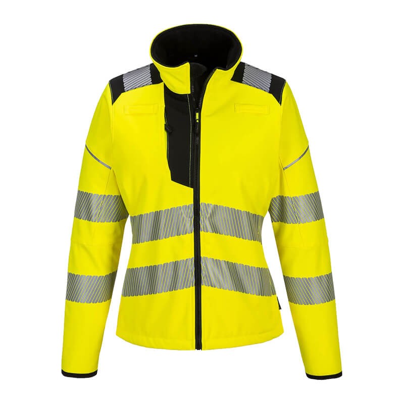 PortWest PW381 Warnschutz Softshelljacke für Frauen