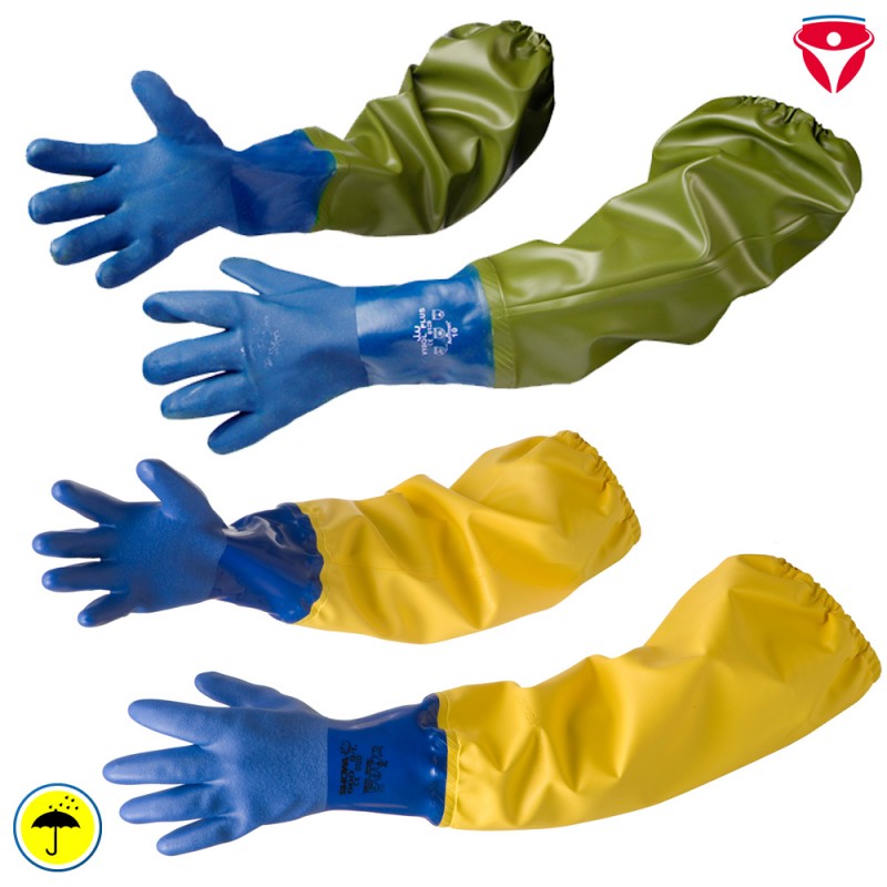 Dolfing verlängerte Handschuhe mit Gummizug wasserdicht 450.01