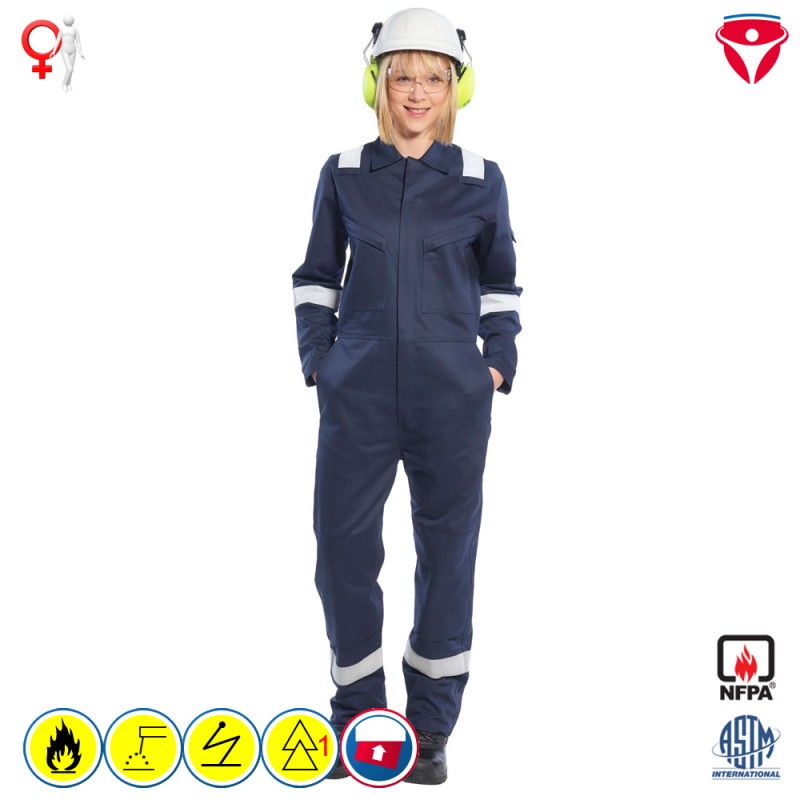PortWest FR51 flammhemmender MultiNorm Damen Overall